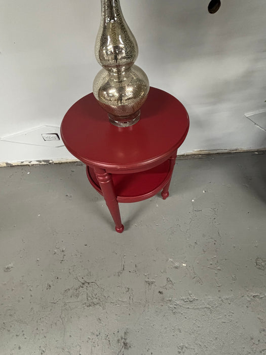 Red Wooden End Table! LIKE NEW! - Abundant Home Collections