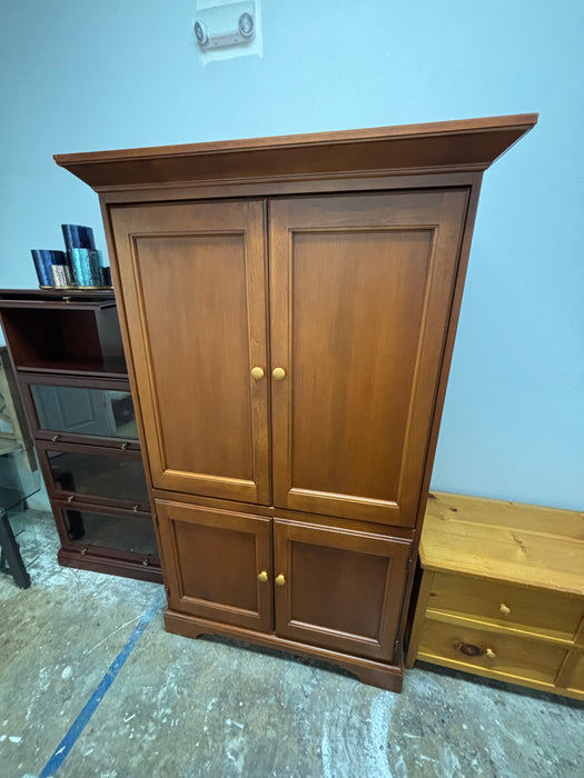 Brown Wooden TV Cabinet - Abundant Home Collections
