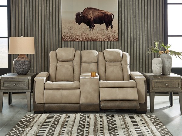 Next-Gen DuraPella Power Reclining Loveseat with Console - Abundant Home Collections