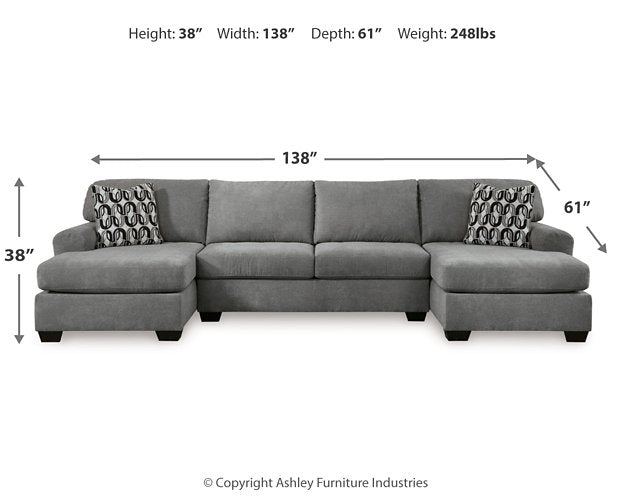Birkdale Court Sectional - Abundant Home Collections