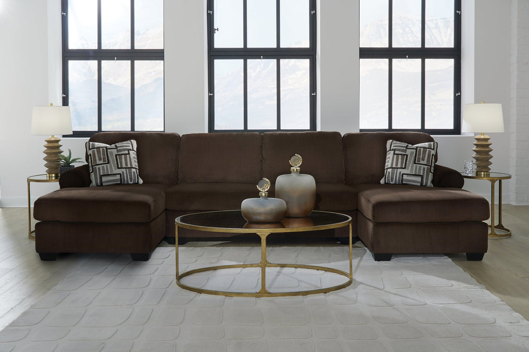 Kimlee Sectional with Double Chaise - Abundant Home Collections