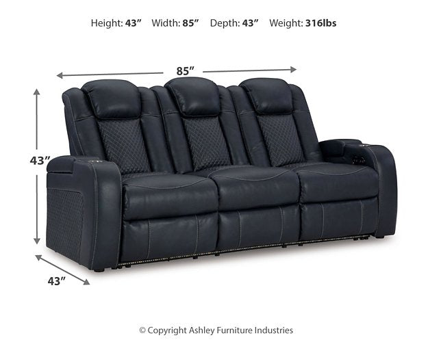 Fyne-Dyme Power Reclining Sofa - Abundant Home Collections