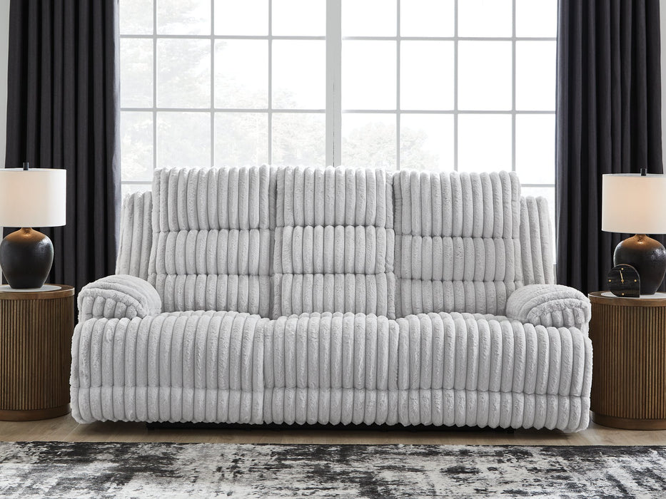 Rhines Falls Power Reclining Sofa with Drop Down Table - Abundant Home Collections