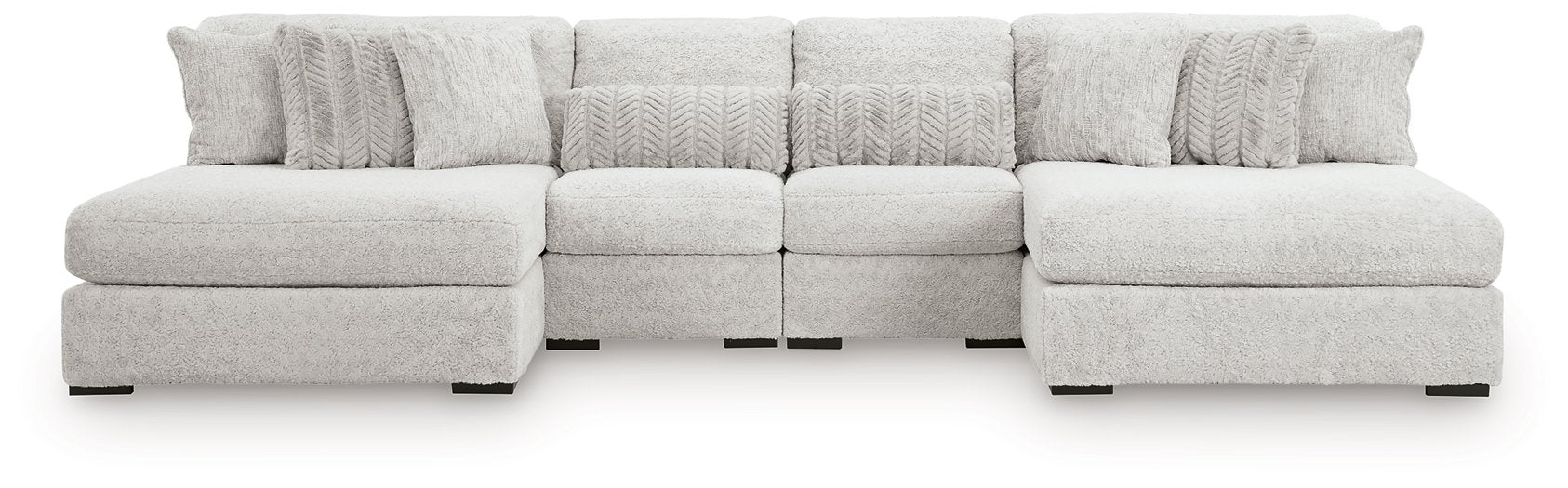 Cuddle Plush Sectional with Chaise - Abundant Home Collections