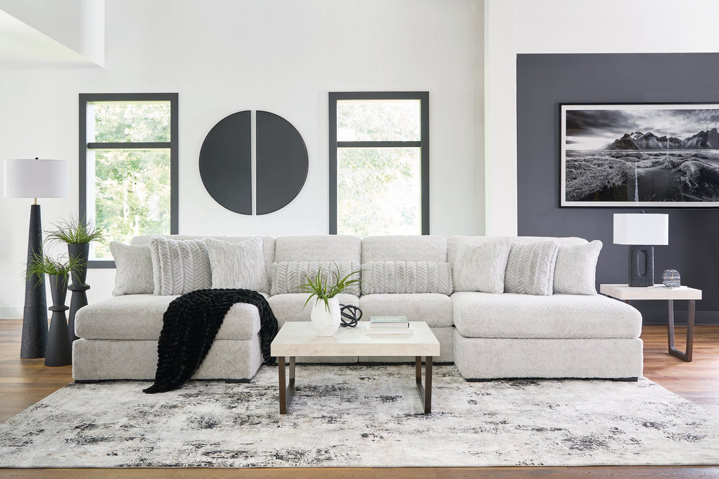 Cuddle Plush Sectional with Chaise - Abundant Home Collections