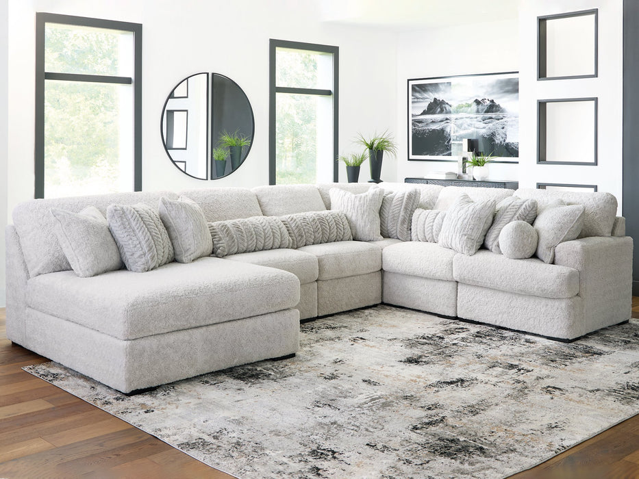 Cuddle Plush Sectional with Chaise - Abundant Home Collections