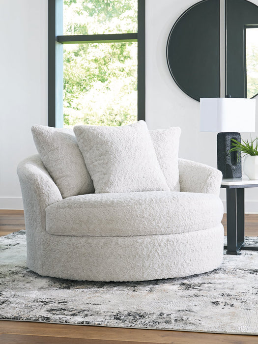 Cuddle Plush Oversized Swivel Accent Chair - Abundant Home Collections