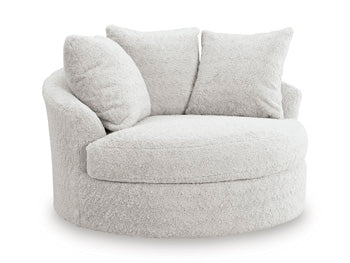 Cuddle Plush Oversized Swivel Accent Chair - Abundant Home Collections