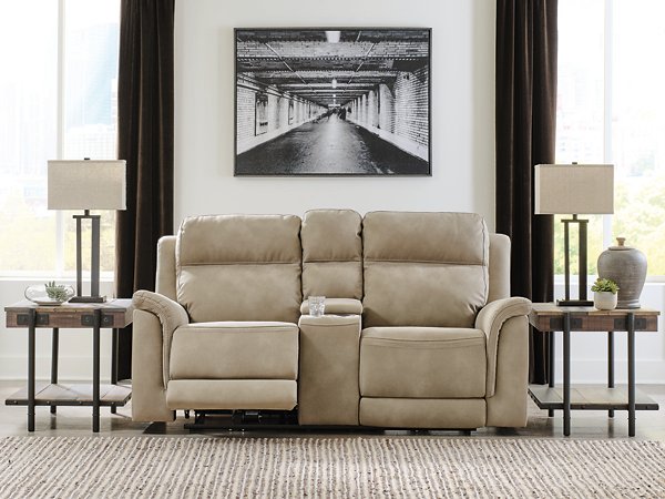 Next-Gen DuraPella Power Reclining Loveseat with Console - Abundant Home Collections