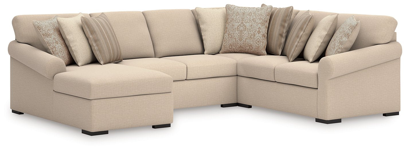 LadyMae Sectional with Chaise - Abundant Home Collections