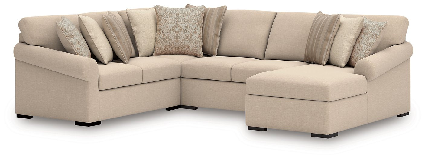 LadyMae Sectional with Chaise - Abundant Home Collections