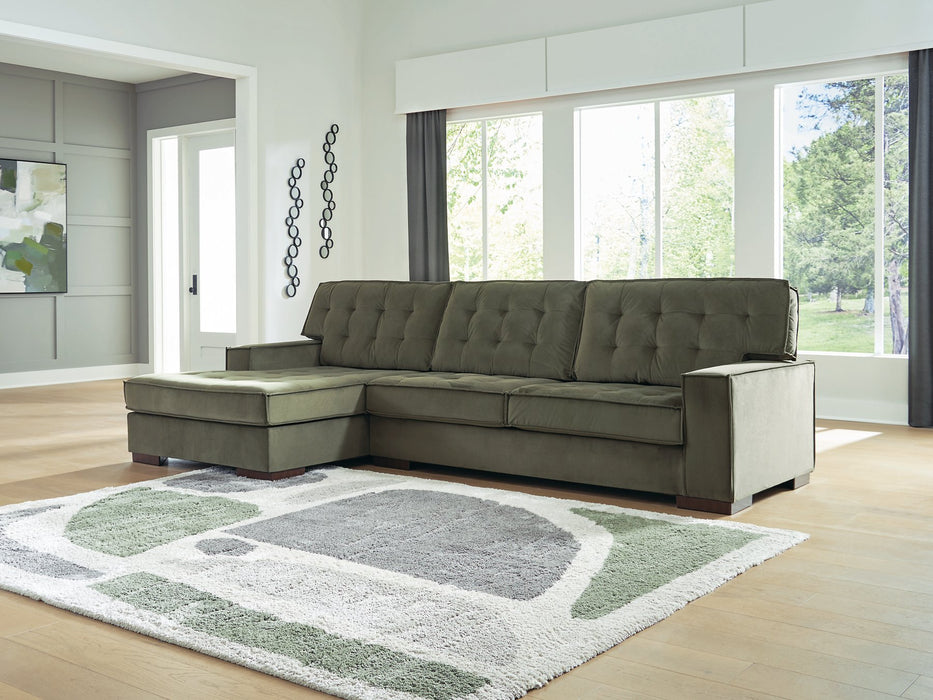 Caspian-Town Sectional with Chaise - Abundant Home Collections