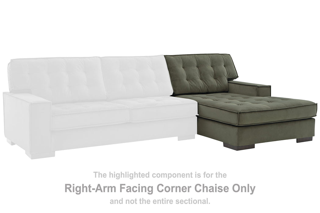 Caspian-Town Sectional with Chaise - Abundant Home Collections