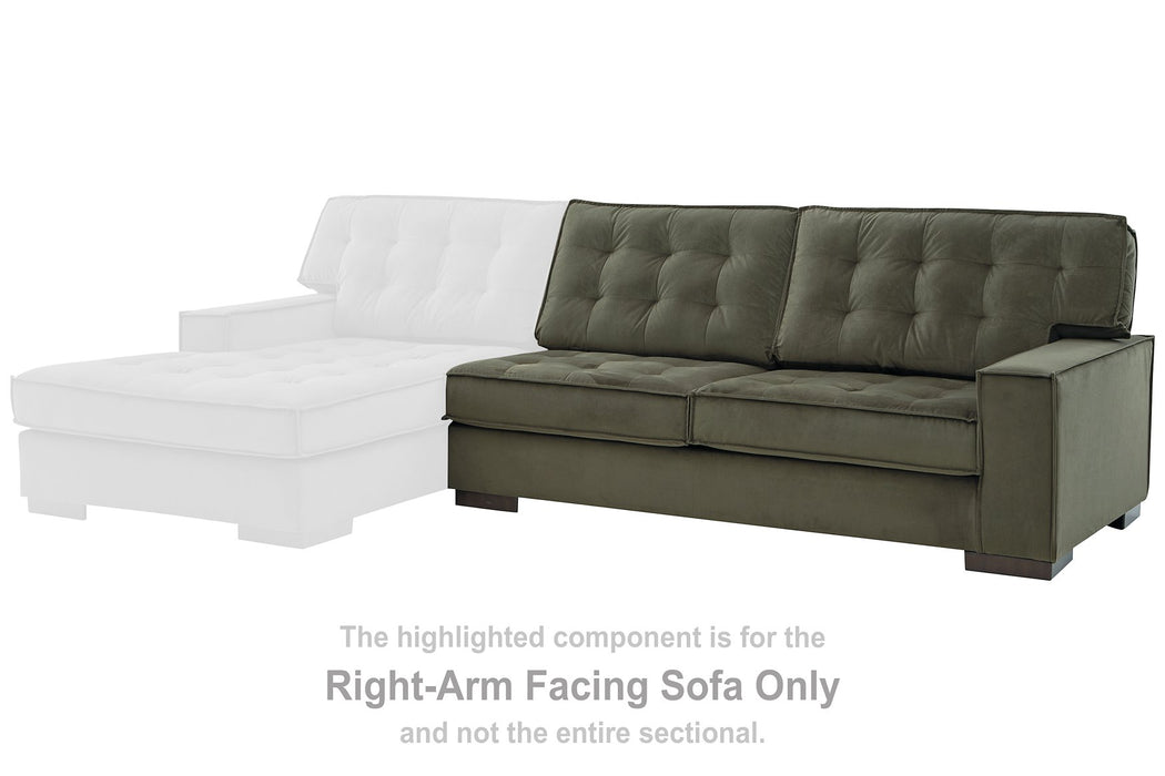 Caspian-Town Sectional with Chaise - Abundant Home Collections