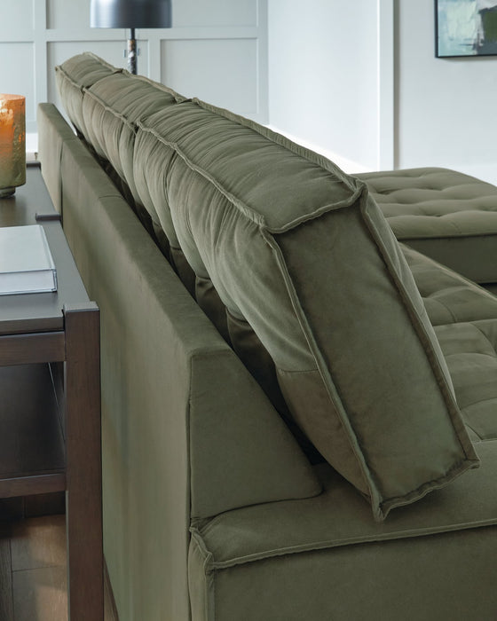 Caspian-Town Sectional with Chaise - Abundant Home Collections