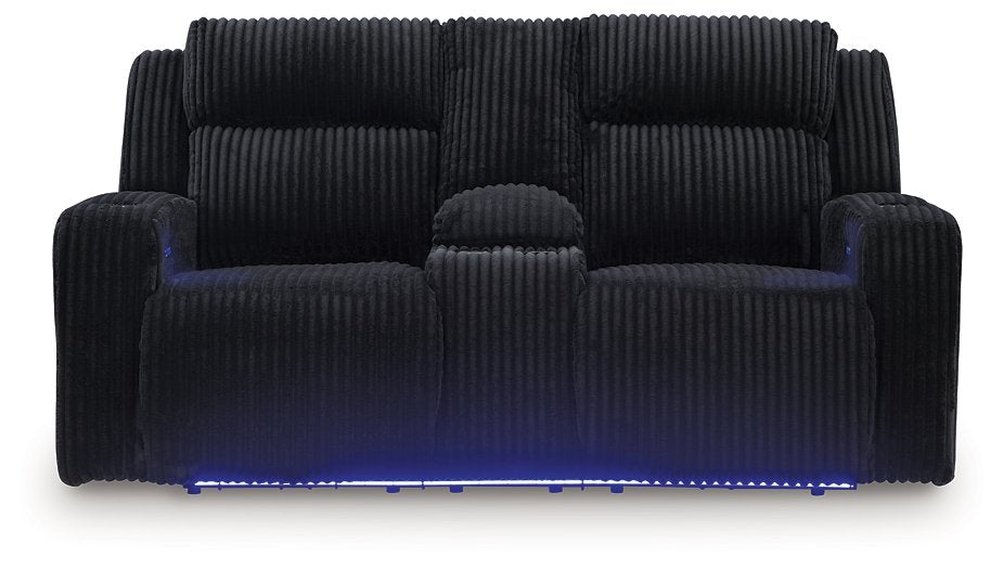 Forest Lake Power Reclining Loveseat with Console - Abundant Home Collections