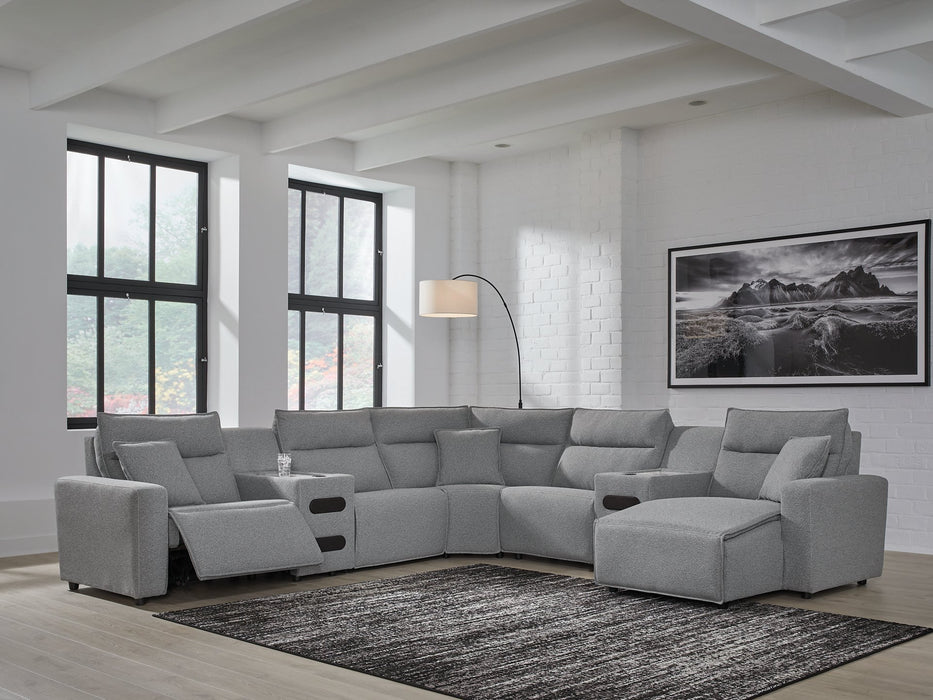 Modmax Power Reclining Sectional with Chaise - Abundant Home Collections