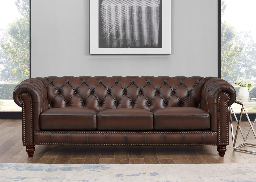 Alton Bay Leather Sofa Collection - Abundant Home Collections
