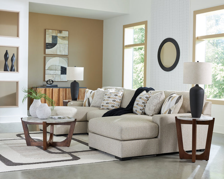 Laurelgrove Double Chaise Sectional - Abundant Home Collections
