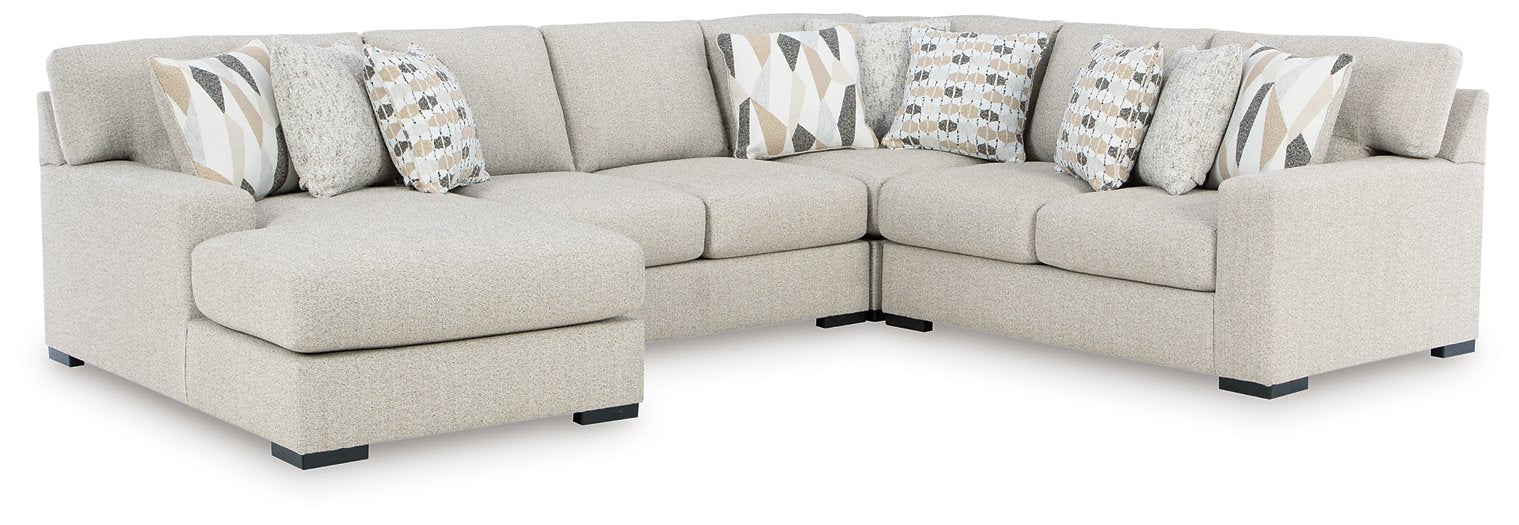 Laurelgrove Sectional with Chaise - Abundant Home Collections
