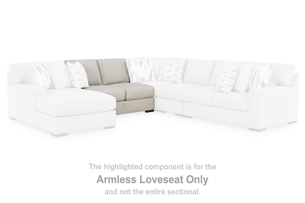 Laurelgrove Double Chaise Sectional - Abundant Home Collections
