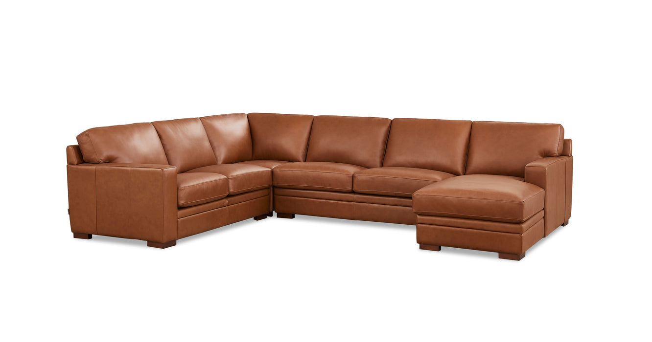 Dillon Leather Sectional Collection - Abundant Home Collections