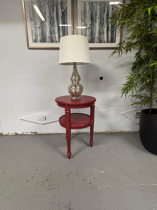 Red Wooden End Table! LIKE NEW! - Abundant Home Collections