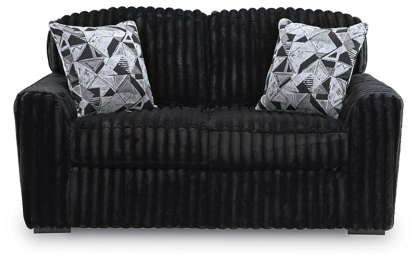 Midnight-Madness Loveseat - Abundant Home Collections