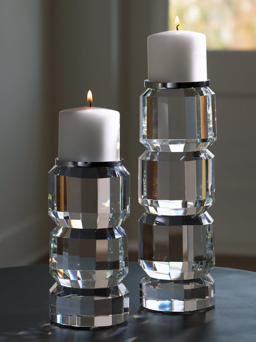 Brentley Candle Holder Set (Set of 2) - Abundant Home Collections
