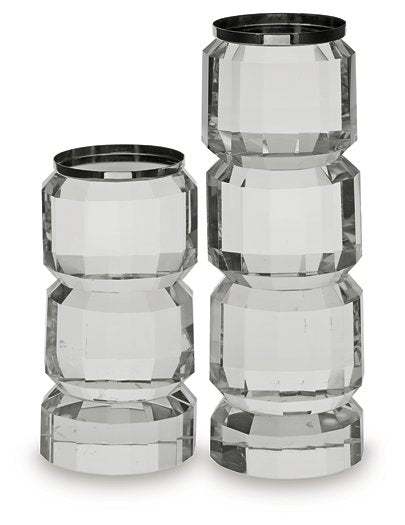 Brentley Candle Holder Set (Set of 2) - Abundant Home Collections