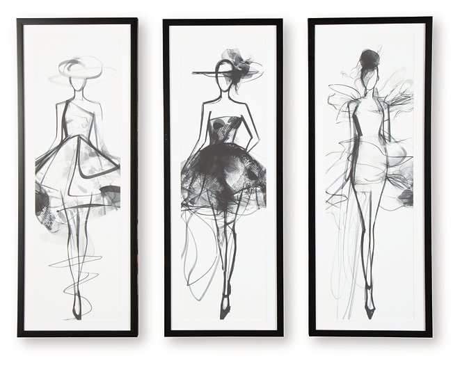 Mckerrick Wall Art Set (Set of 3) - Abundant Home Collections