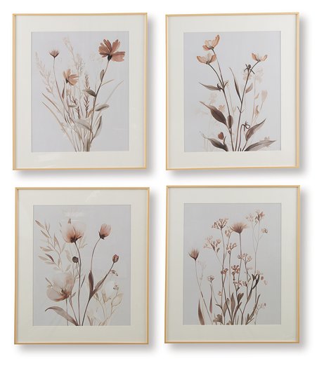 Chettings Wall Art (Set of 4) - Abundant Home Collections