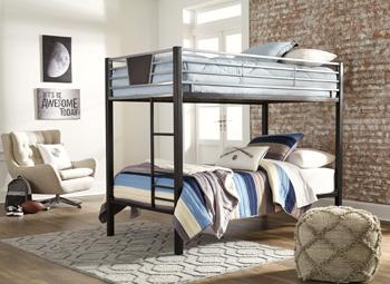 Dinsmore Bunk Bed with Ladder - Abundant Home Collections