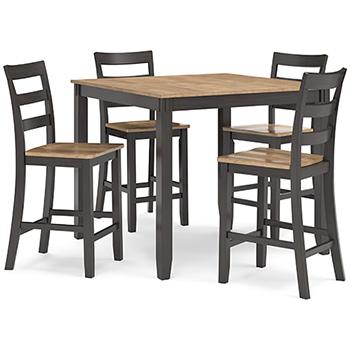 Gesthaven Counter Height Dining Table and 4 Barstools (Set of 5) - Abundant Home Collections