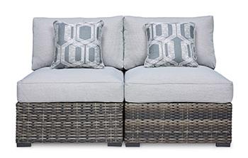 Harbor Court Armless Chair with Cushion (Set of 2) - Abundant Home Collections