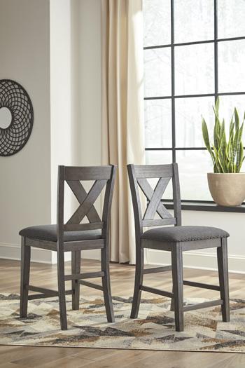 Caitbrook Counter Height Upholstered Bar Stool - Abundant Home Collections