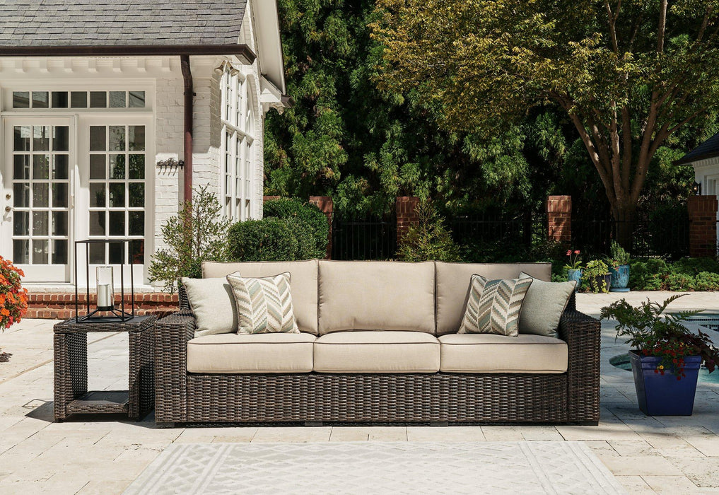 Coastline Bay Outdoor Sofa with Cushion - Abundant Home Collections