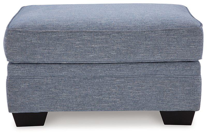 Carissa Manor Ottoman - Abundant Home Collections