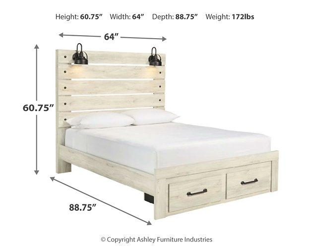 Cambeck Bed with 2 Storage Drawers - Abundant Home Collections
