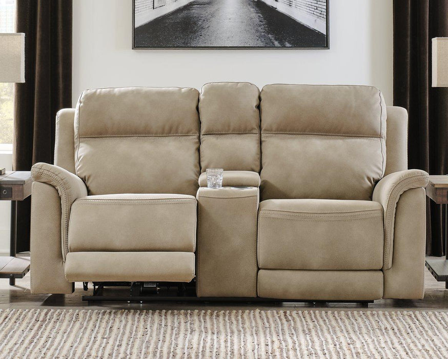 Next-Gen DuraPella Power Reclining Loveseat with Console - Abundant Home Collections