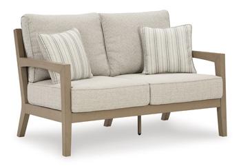 Hallow Creek Outdoor Loveseat with Cushion - Abundant Home Collections