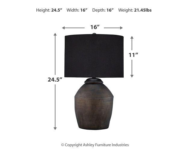 Naareman Lamp Set - Abundant Home Collections