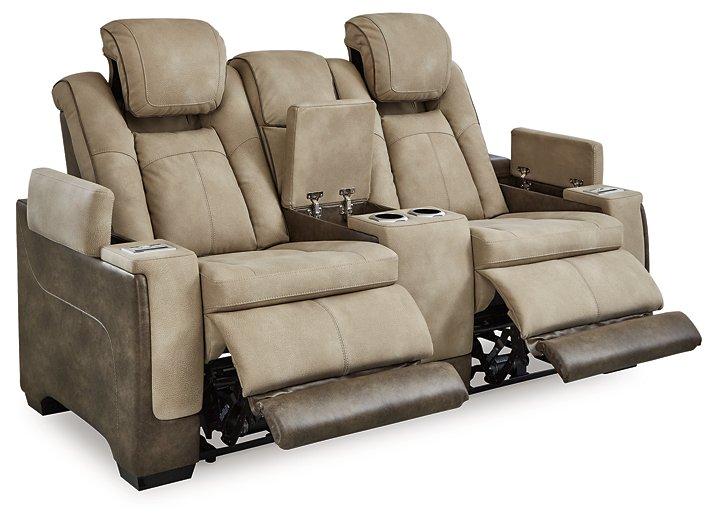 Next-Gen DuraPella Power Reclining Loveseat with Console - Abundant Home Collections