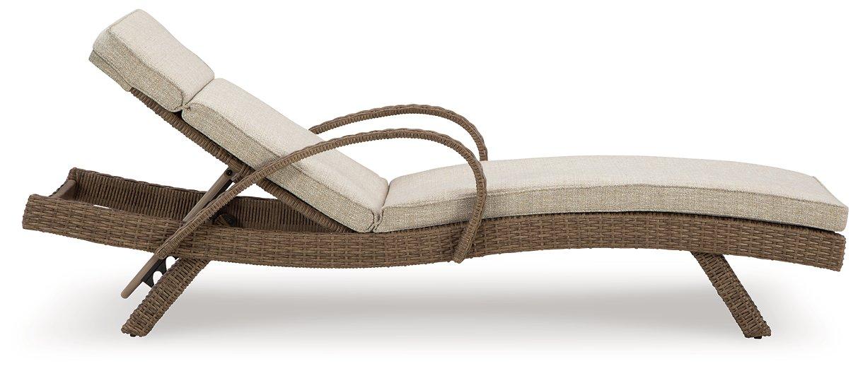 Beachcroft Outdoor Chaise Lounge with Cushion - Abundant Home Collections