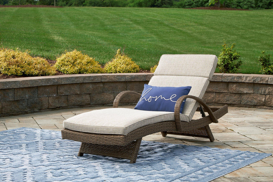 Beachcroft Outdoor Chaise Lounge with Cushion - Abundant Home Collections
