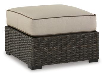 Coastline Bay Outdoor Ottoman with Cushion - Abundant Home Collections