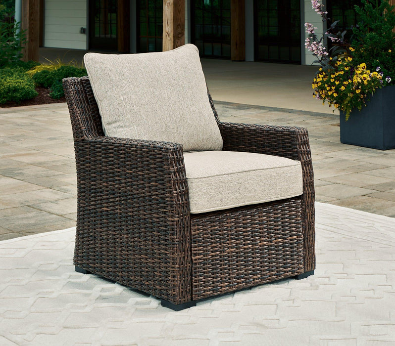 Brook Ranch Outdoor Lounge Chair with Cushion - Abundant Home Collections