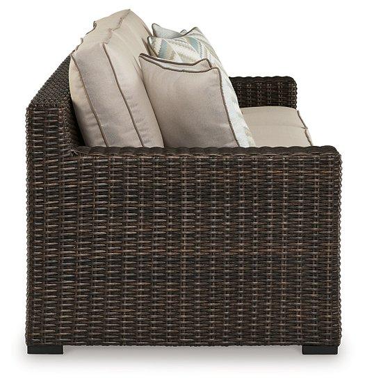 Coastline Bay Outdoor Sofa with Cushion - Abundant Home Collections