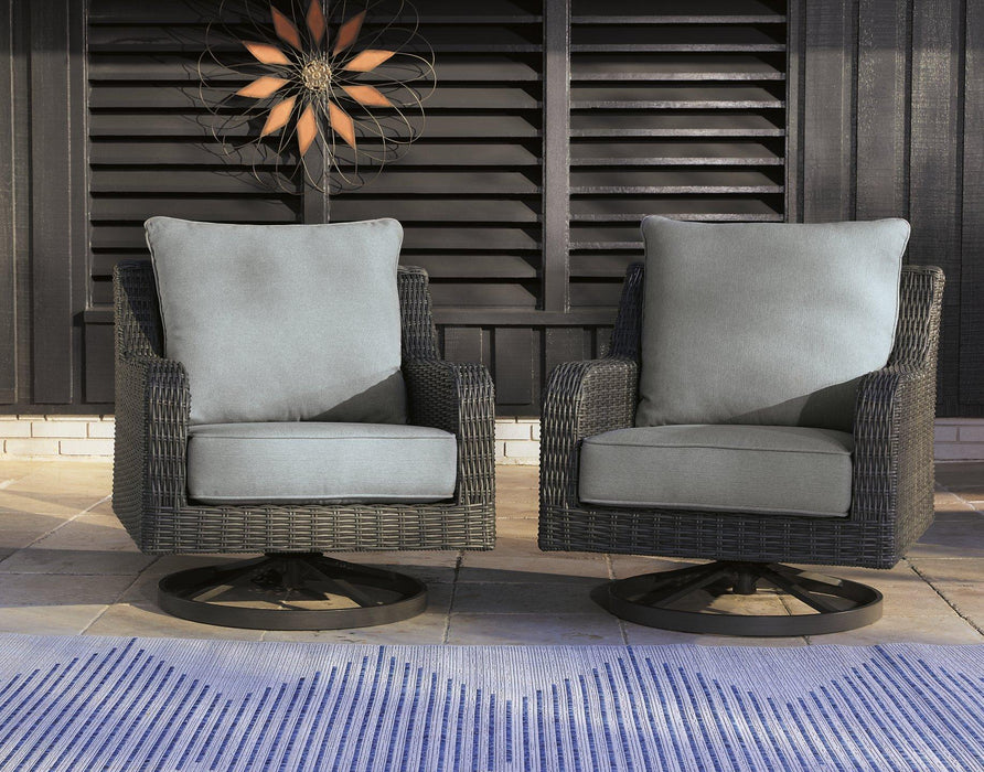 Elite Park Outdoor Swivel Lounge with Cushion - Abundant Home Collections