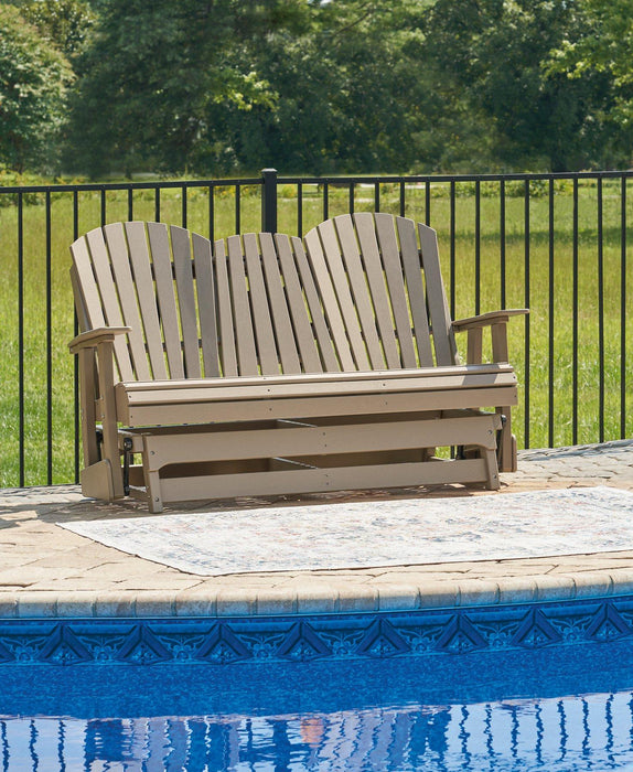 Hyland wave Outdoor Glider Loveseat - Abundant Home Collections